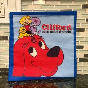 Vintage Scholastic Clifford Red and Blue Soft Baby Cloth Book